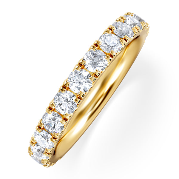 15 Stone Chloe 18K Gold Diamond Half Eternity 1.50ct G/Vs